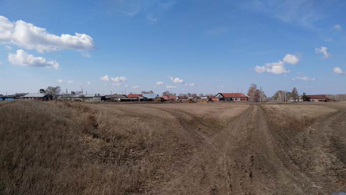 в деревне